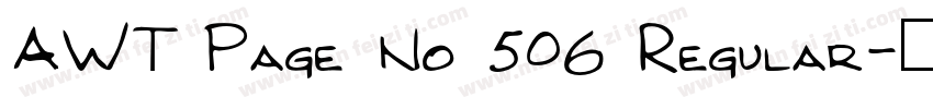 AWT Page No 506 Regular字体转换